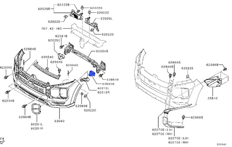 Imagem de Enchimento Parachoque Dianteiro Outlander Sport - Original