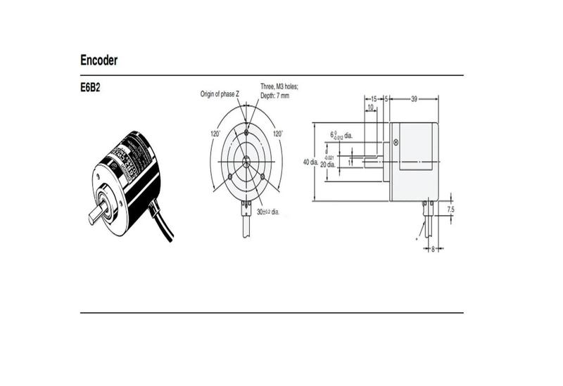 Imagem de Encoder Incremental 1000 P/R NPN E6B2-CWZ6C 5-24V Eixo 6mm