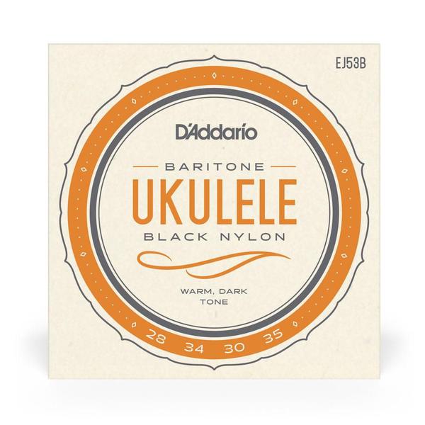 Imagem de Encord Ukulele Baritono D'Addario Pro-Arté Rect Black EJ53B