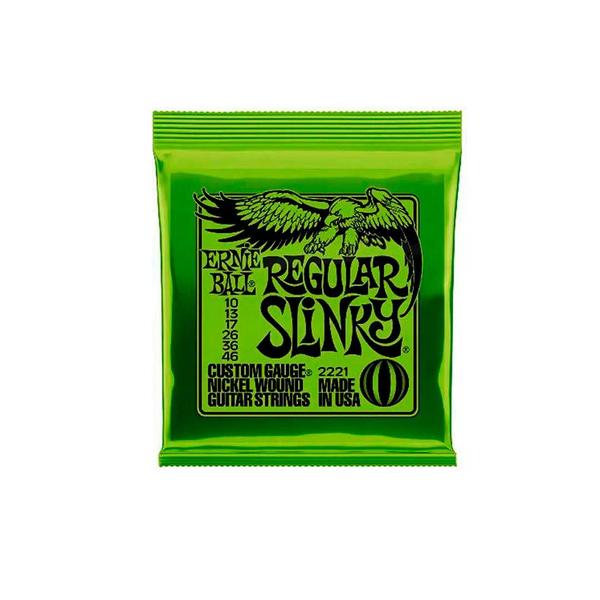 Imagem de Encordoamento 010"-046" P/guitarra Regular Slink Niquel Ernie Ball P02221