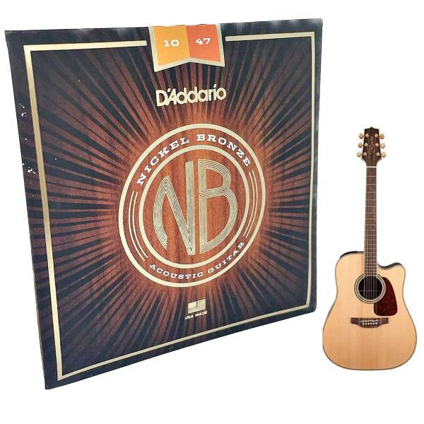 Imagem de Encordoamento 010 Daddario Violão NB1047 Nickel Bronze Aço