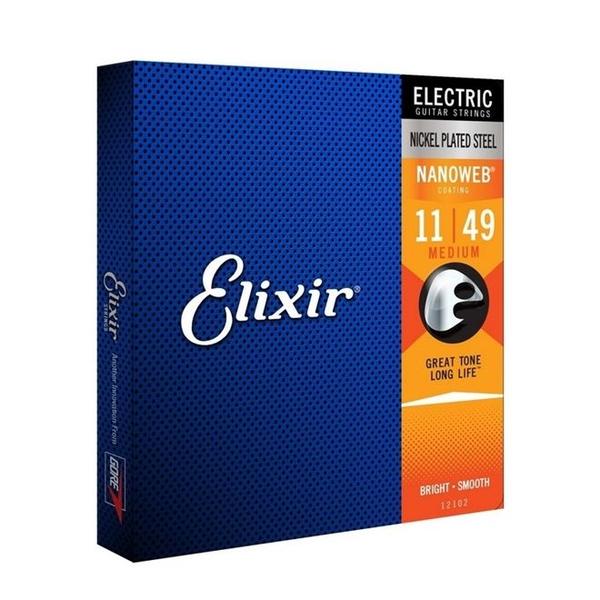 Imagem de Encordoamento Aço 11-49 Medium para Guitarra - ELIXIR NANOWEB