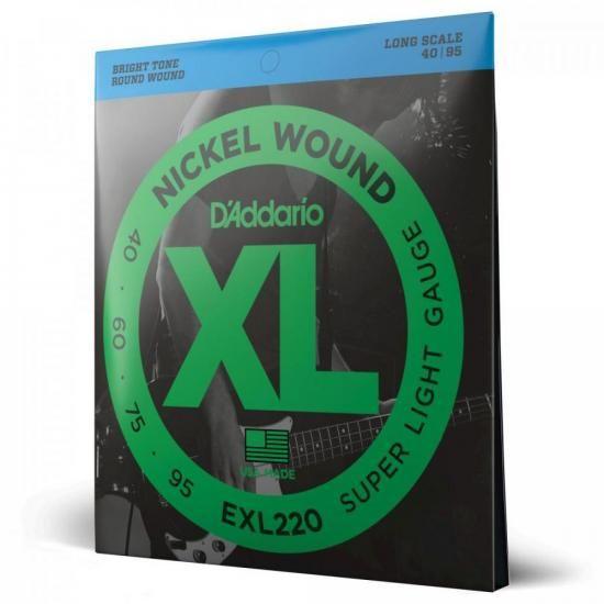 Imagem de Encordoamento Baixo 4 Cordas .040-.095 XL Nickel EXL220 D Addario F002