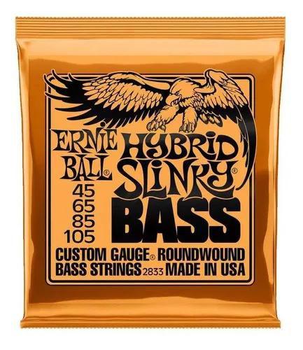 Imagem de Encordoamento Baixo 4 Cordas 045 Ernie Ball Hybrid Slinky 2833