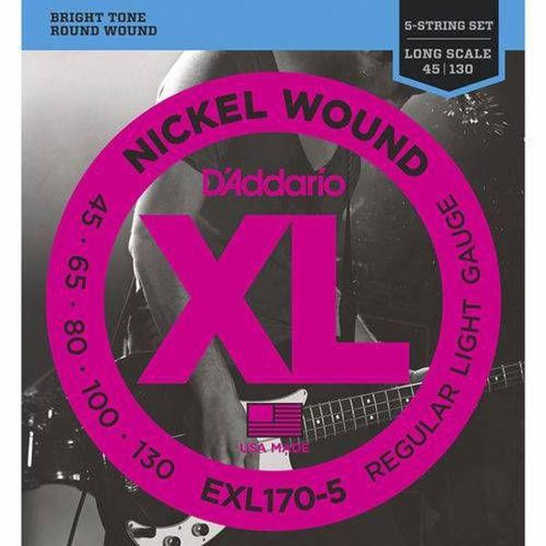 Imagem de Encordoamento Baixo 5 Cordas Daddario Exl170-5 045 - D'ADDARIO