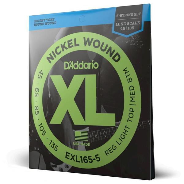 Imagem de Encordoamento Baixo 5C .045 D'Addario Nickel Wound Exl165-5