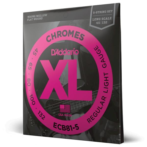 Imagem de Encordoamento Baixo 5C .045 D Addario XL Chromes ECB81-5