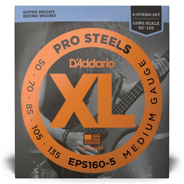 Imagem de Encordoamento Baixo 5C .050 D'Addario XL Pro Steels EPS160-5