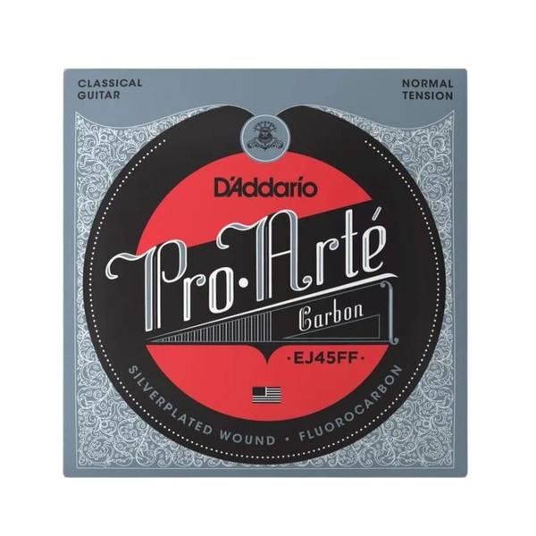 Imagem de Encordoamento Carbono D'ADDARIO para Violão PRO ARTE - Ej45 FF Tensao Normal - Silverplated Wound