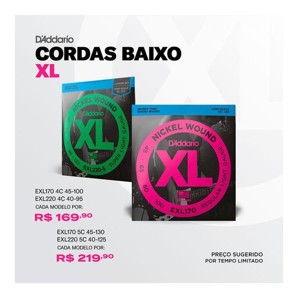 Imagem de Encordoamento contrabaixo d addario 4c exl170 045 (i-2)