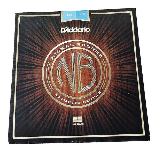 Imagem de Encordoamento D'Addario 012 Violão Nickel Bronze Aço NB1253