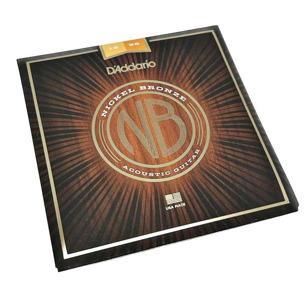 Imagem de Encordoamento D'Addario 012 Violão Nickel Bronze Aço NB1256