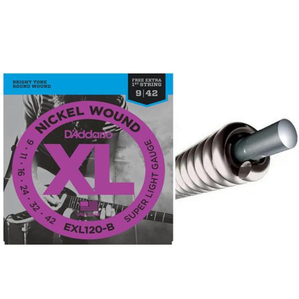 Imagem de Encordoamento d addario guitarra exl120-b+pl009