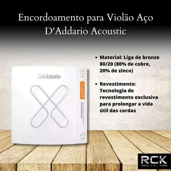 Imagem de Encordoamento D'Addarío para Violão Aço XS Acoustic