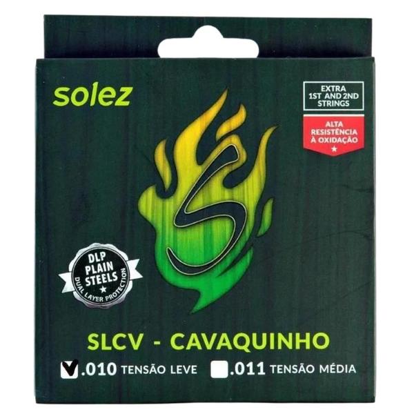 Imagem de Encordoamento De Cavaco Cavaquinho Solez Slcv L -  Npb 0.010