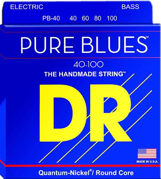 Imagem de Encordoamento DR Strings Pure Blues Baixo 4 Cordas 40-100