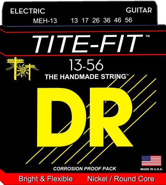 Imagem de Encordoamento DR Strings Tite-Fit Guitarra 13-56 Mega Heavy