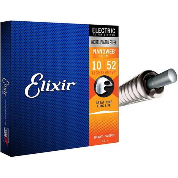 Imagem de Encordoamento elixir 010 light heavy p/guitarra