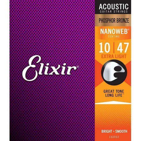 Imagem de Encordoamento Elixir Aço  Violão Fósforo Bronze 010