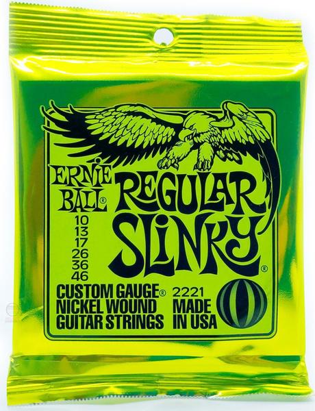 Imagem de Encordoamento Ernie Ball 010 046 para guitarra P02221 Slinky