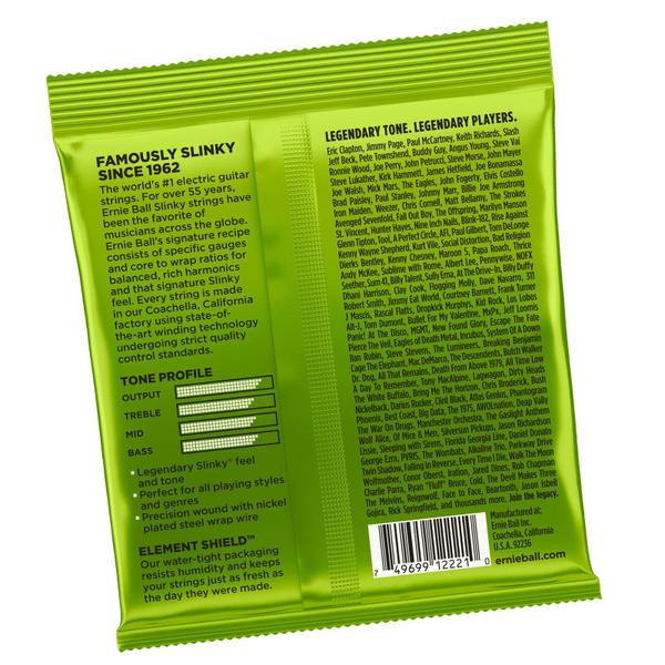 Imagem de Encordoamento Ernie Ball 010 046 para guitarra P02221 Slinky