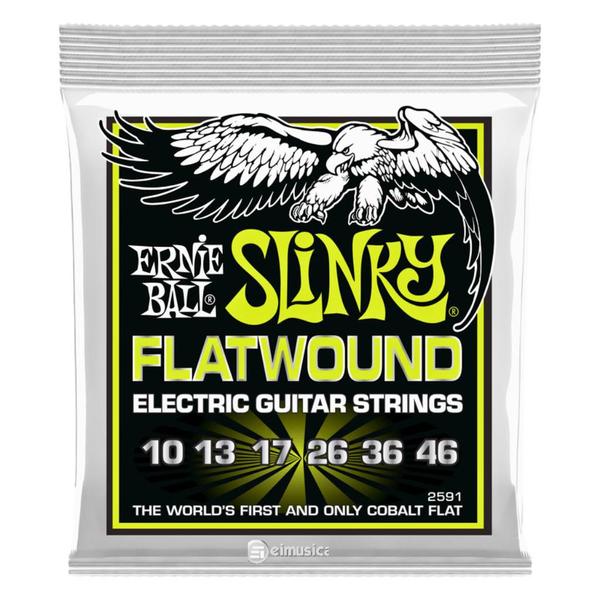 Imagem de Encordoamento Ernie Ball Guitarra .010 - .046 Regular Slinky Cobalt FLATWOUND