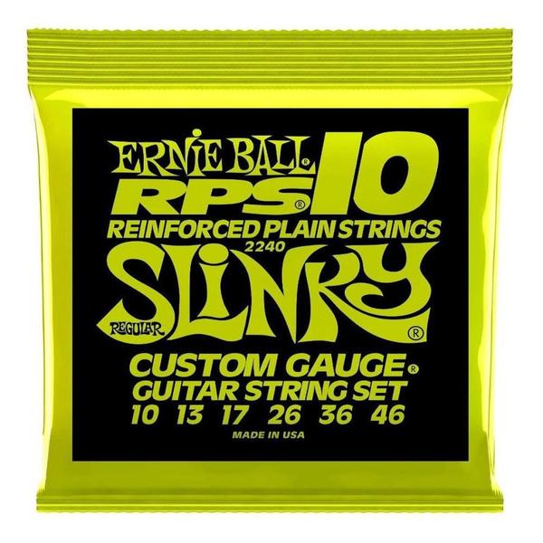 Imagem de Encordoamento Ernie Ball Guitarra 010-046 Regular Slinky RPS Niquel P02240