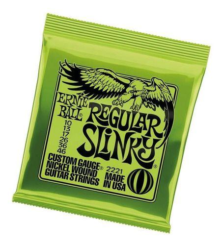 Encordoamento Ernie Ball Regular Slinky Guitarra 010 Nickel Imagem de Encordoamento Ernie Ball Regular Slinky Guitarra 010 Nickel