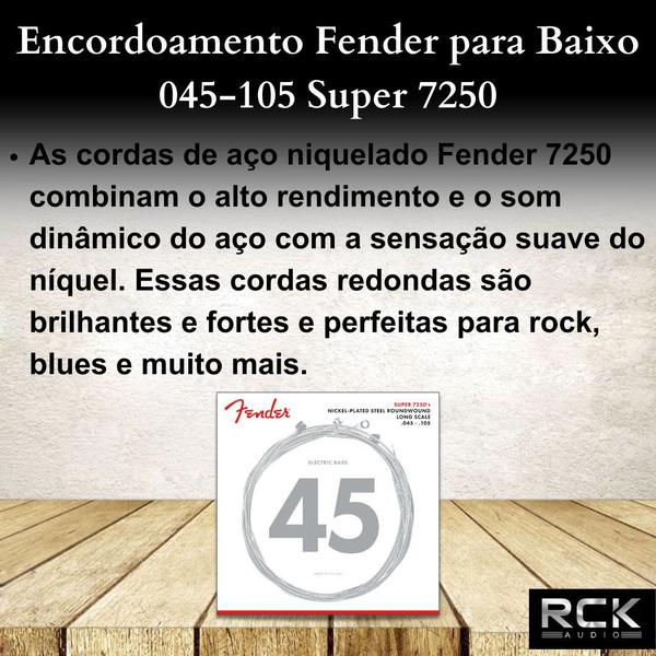 Imagem de Encordoamento Fender para Baixo 045-105 Super 7250