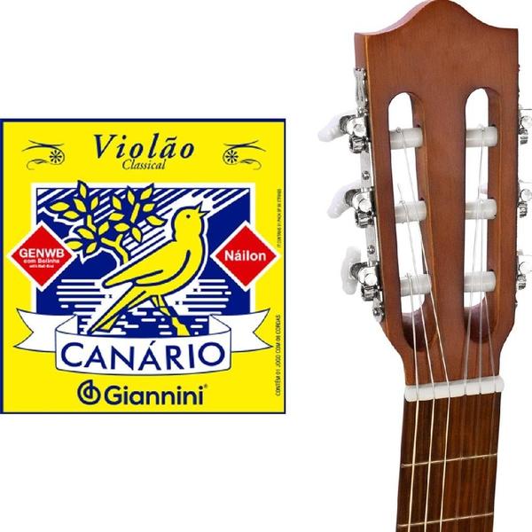 Imagem de Encordoamento Giannini Canário Náilon p/ Violão - GENWB