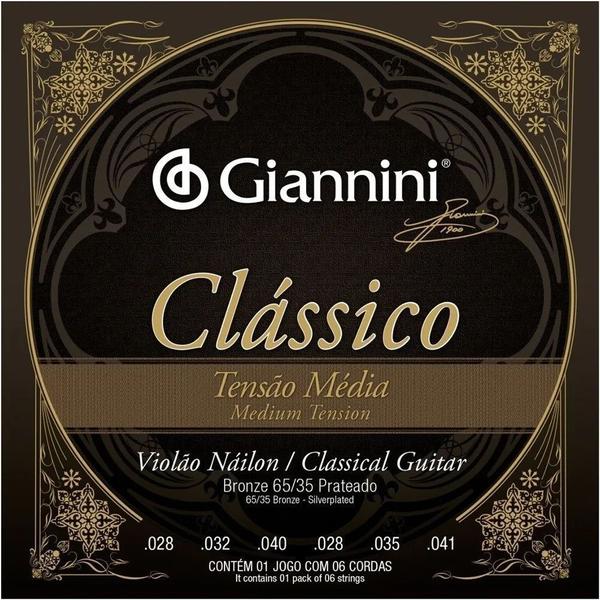 Encordoamento Giannini para Violão Náilon Clássico Tensão Média GENWPM - Giannini Encordoamentos Imagem de Encordoamento Giannini para Violão Náilon Clássico Tensão Média GENWPM