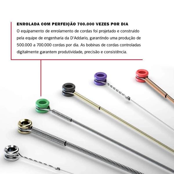 Imagem de Encordoamento guitarra 010 double ball Daddario ESXL110 6cor