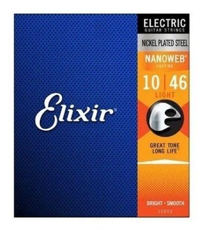 Imagem de Encordoamento Guitarra Elixir Nanoweb Light 010 12052