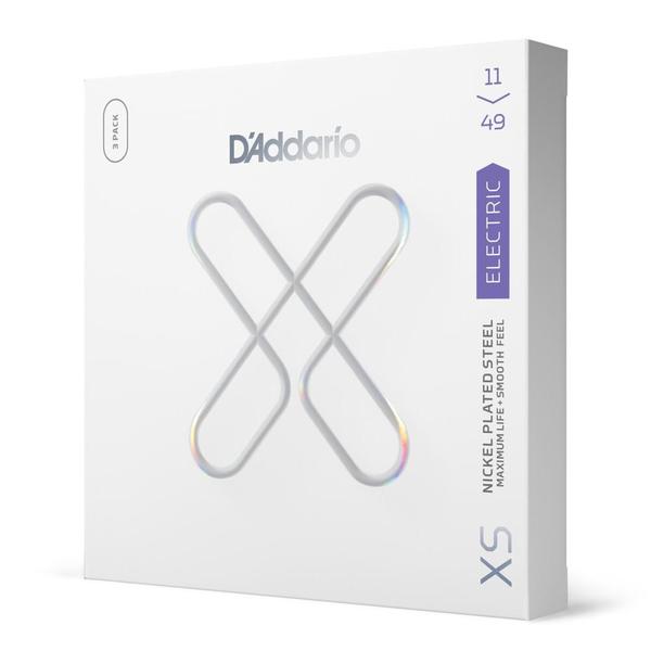 Encordoamento Guitarra Revestido 11-49 (3 Jogos) DAddario XS - D addario Imagem de Encordoamento Guitarra Revestido 11-49 (3 Jogos) DAddario XS