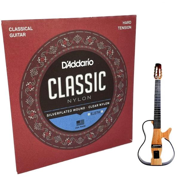 Imagem de Encordoamento Nylon Violão D'Addario Ej27H Tensão Alta