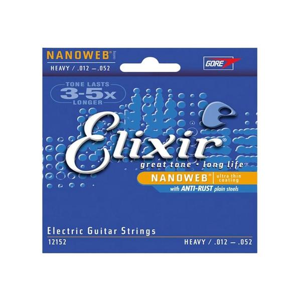 Imagem de Encordoamento Outlet Aço Heavy para Guitarra - ELIXIR NANOWEB - 012 - 052