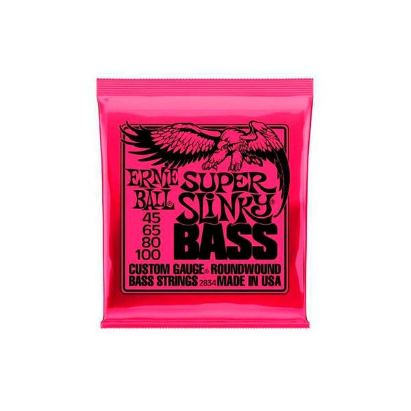 Imagem de Encordoamento P/baixo 4 Cordas Super Slinky Niquel 045"-100" P02834 Ernie Ball