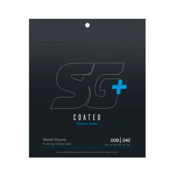 Imagem de Encordoamento P/ Guitarra SG Coated Extra Light SG+ 9/42 - EC0531 - SG STRINGS