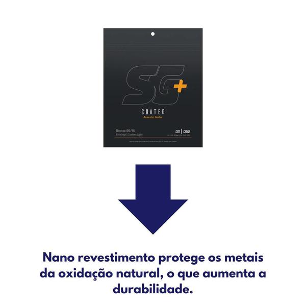 Encordoamento P/ VIOLÃO 011 Aço Bronze 85 15 5PCTES Sg+ 6686c Imagem de Encordoamento P/ VIOLÃO 011 Aço Bronze 85 15 5PCTES Sg+ 6686c