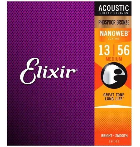 Imagem de Encordoamento p/ violão de aço 013 -- ELIXIR -- HDLT-- Phosphor Bronze -- 16182/9726