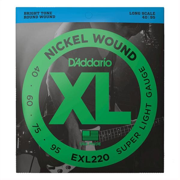 Encordoamento Para Baixo 4 Cordas Daddario 040 Nickel Wound - D'Addario Imagem de Encordoamento Para Baixo 4 Cordas Daddario 040 Nickel Wound