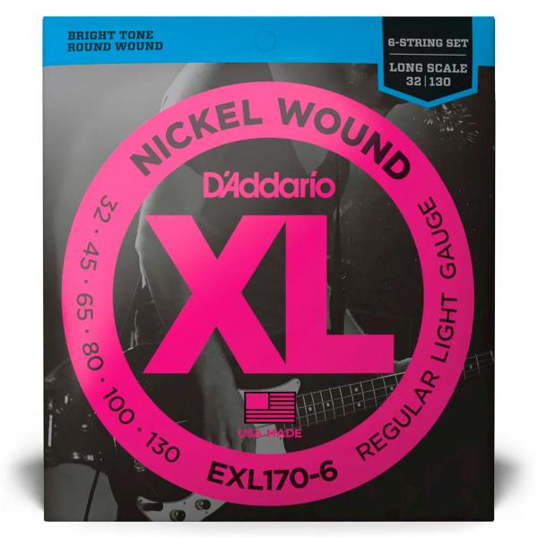 Imagem de Encordoamento Para Baixo D'addario 6 Cordas 032 EXL170-6