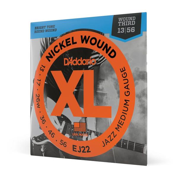 Imagem de Encordoamento Para Guitarra 13-56 D Addario XL Nickel EJ22