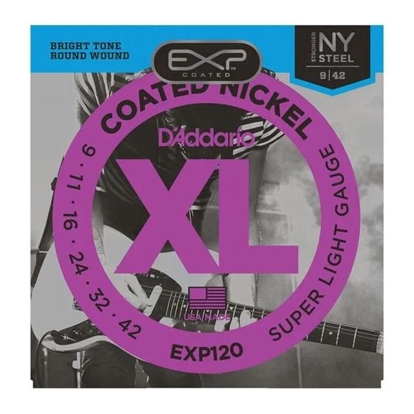 Imagem de Encordoamento para guitarra D'Addario 0,09 EXP120 9-42