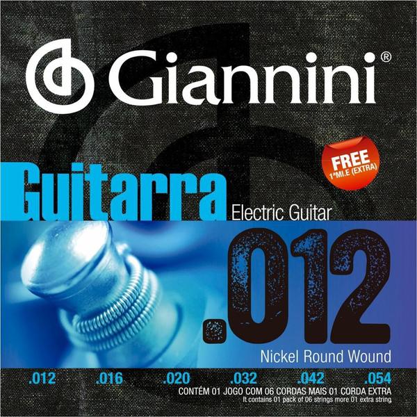 Imagem de Encordoamento Para Guitarra Giannini 012 054 GEEGST12