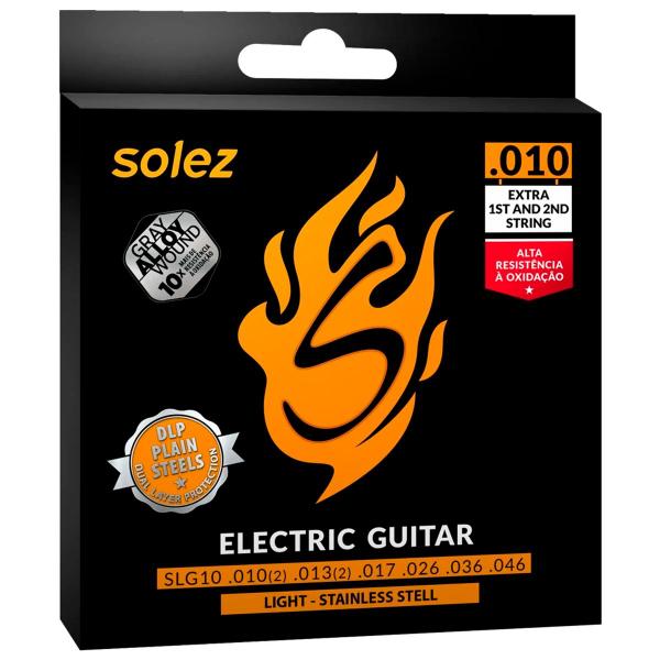 Imagem de Encordoamento para Guitarra Solez .010 - SLG10