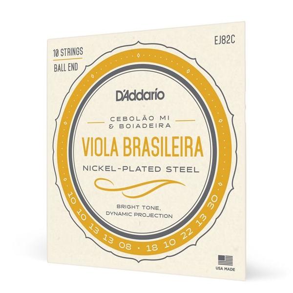 Imagem de Encordoamento Para Viola Brasileira Cebolão MI/Boiadeira DAddario Nickel Plated Steel EJ82C