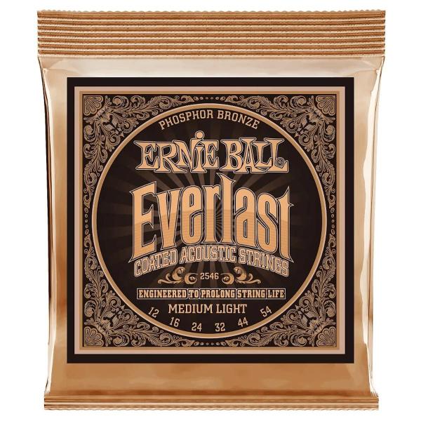 Imagem de Encordoamento Para Violão Aço 012.054 Bronze Everlast Coated Phosphor 2546 - Ernie Ball