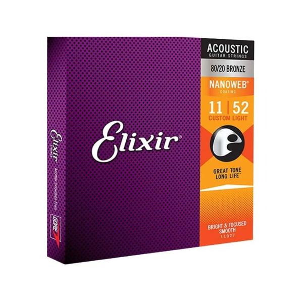 Imagem de Encordoamento para Violão Aço Light 011 Elixir