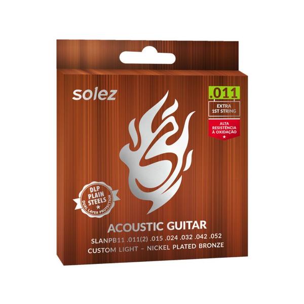 Imagem de Encordoamento Para Violão Aço Solez Slanpb11 Phosphor Bronze